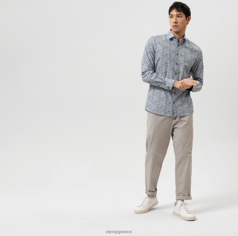 OLYMP Επίπεδο πέντε 24/έβδομη εφαρμογή, επαγγελματικό πουκάμισο, μοντέρνο κεντ, λάιμ H240R674 είδη ένδυσης