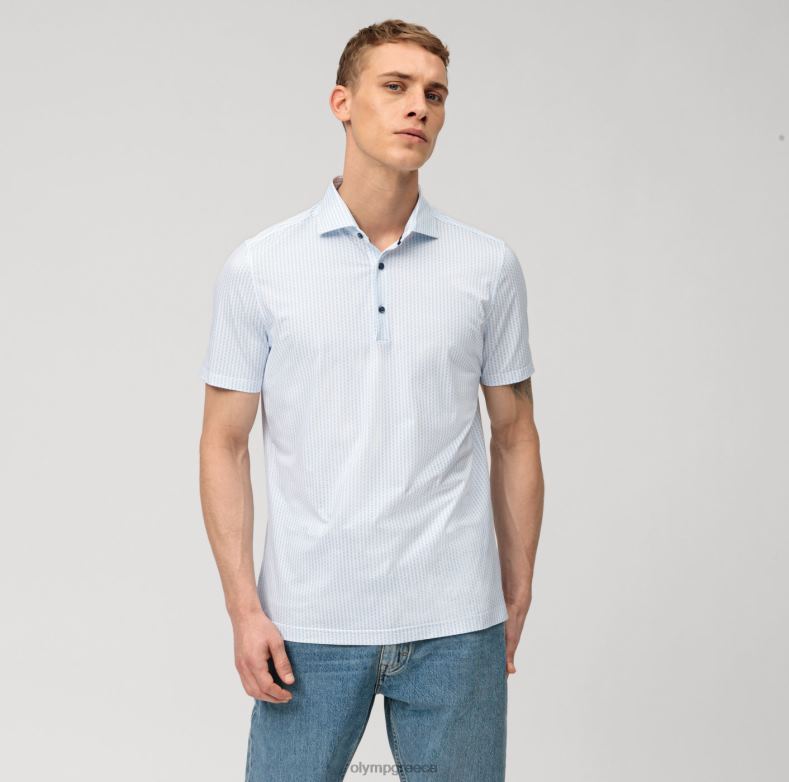 OLYMP Επίπεδο πέντε 24/έβδομη εφαρμογή, επαγγελματικό πουκάμισο, κεντ, μπλέ H240R737 είδη ένδυσης