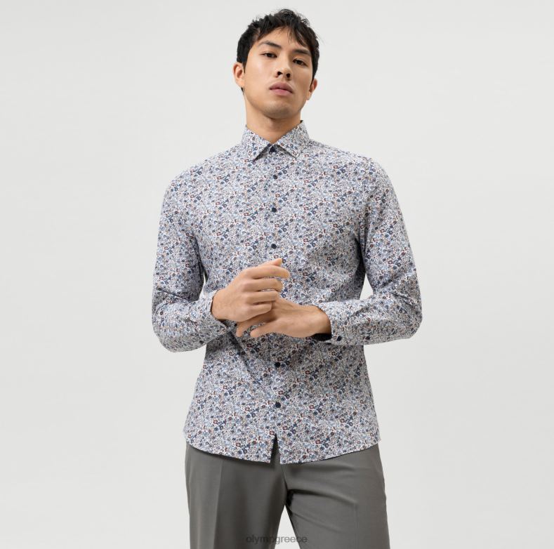 OLYMP Επίπεδο πέμπτο 24/έβδομη εφαρμογή, επαγγελματικό πουκάμισο, μοντέρνο κεντ, κόκκινο H240R778 είδη ένδυσης