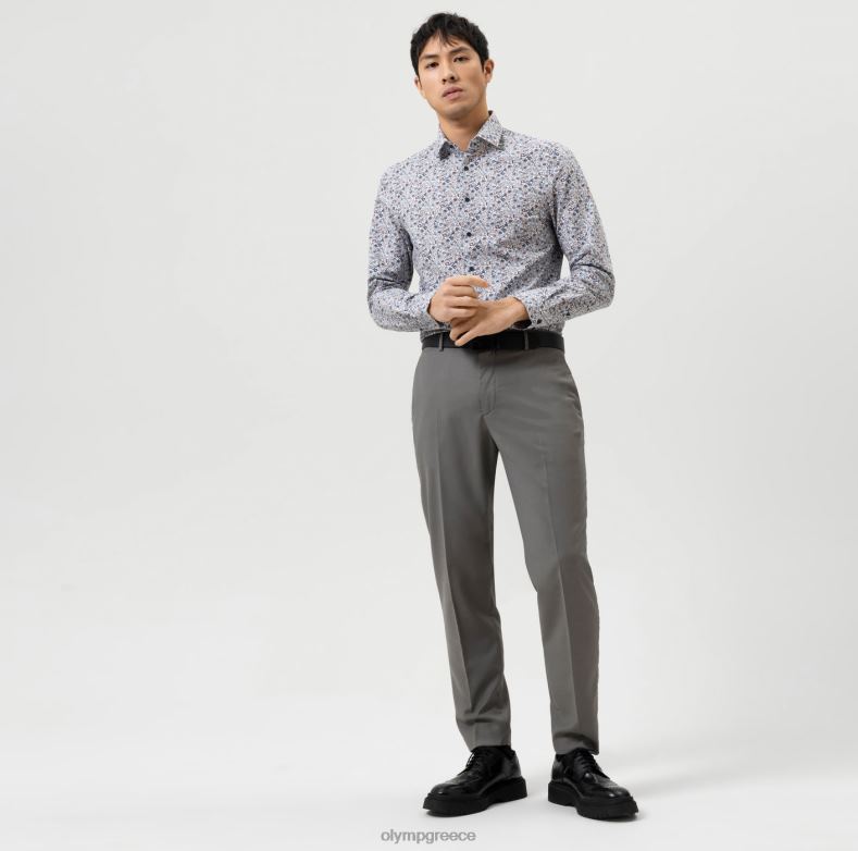 OLYMP Επίπεδο πέμπτο 24/έβδομη εφαρμογή, επαγγελματικό πουκάμισο, μοντέρνο κεντ, κόκκινο H240R778 είδη ένδυσης