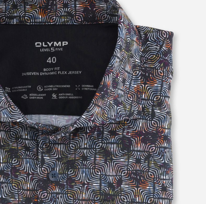 OLYMP Επίπεδο πέμπτο 24/έβδομη εφαρμογή, επαγγελματικό πουκάμισο, κεντ, γρανάτης H240R820 είδη ένδυσης
