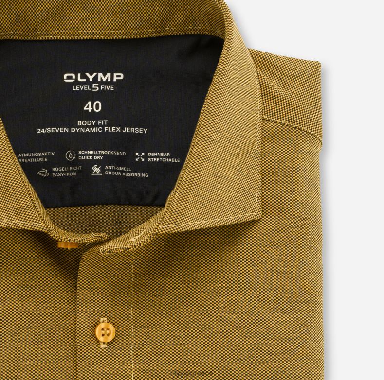 OLYMP Επίπεδο πέντε 24/έβδομη εφαρμογή, επαγγελματικό πουκάμισο, Κεντ, ορείχαλκο H240R822 είδη ένδυσης