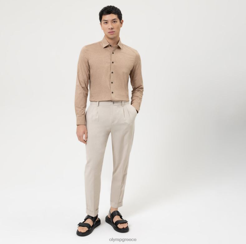 OLYMP Επίπεδο πέμπτο 24/έβδομη εφαρμογή, επαγγελματικό πουκάμισο, New York Kent, φυσικό H240R347 είδη ένδυσης