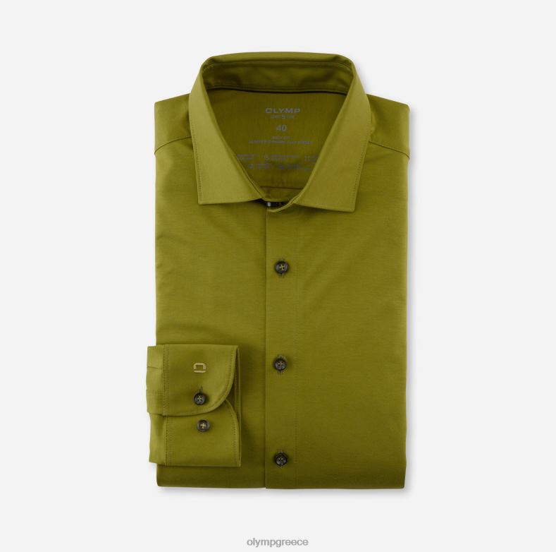 OLYMP Επίπεδο πέμπτο 24/έβδομη εφαρμογή, επαγγελματικό πουκάμισο, New York Kent, χακί H240R793 είδη ένδυσης