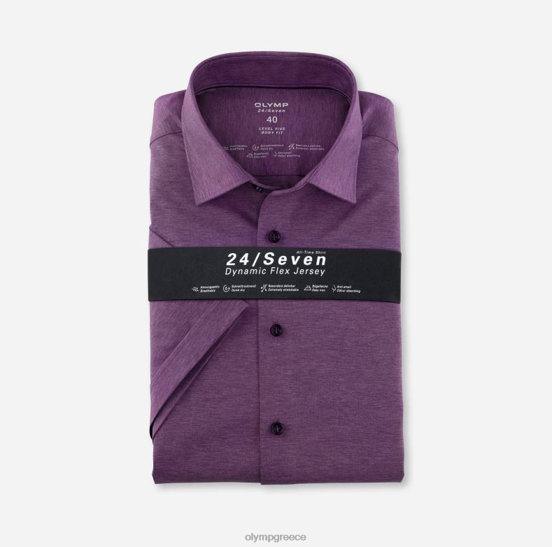 OLYMP Επίπεδο πέμπτο 24/έβδομη εφαρμογή, επαγγελματικό πουκάμισο, New York Kent, λιλά H240R809 είδη ένδυσης