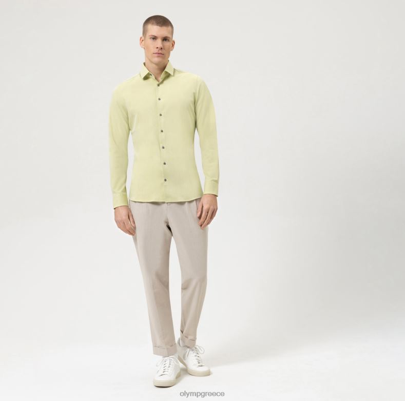 OLYMP Επίπεδο πέμπτο 24/έβδομη εφαρμογή, επαγγελματικό πουκάμισο, μοντέρνο kent, πράσινο H240R349 είδη ένδυσης