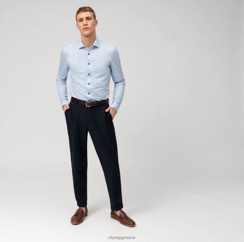 OLYMP Επίπεδο πέντε 24/έβδομη εφαρμογή, επαγγελματικό πουκάμισο, μοντέρνο kent, μπλέ H240R385 είδη ένδυσης