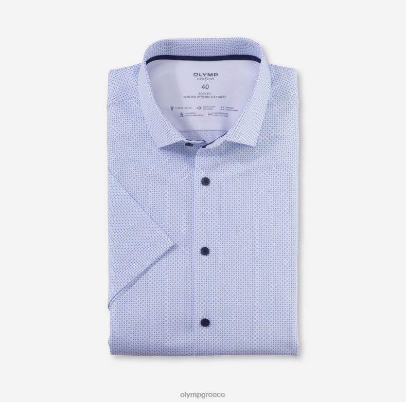 OLYMP Επίπεδο πέντε 24/έβδομη εφαρμογή, επαγγελματικό πουκάμισο, μοντέρνο kent, μπλέ H240R464 είδη ένδυσης