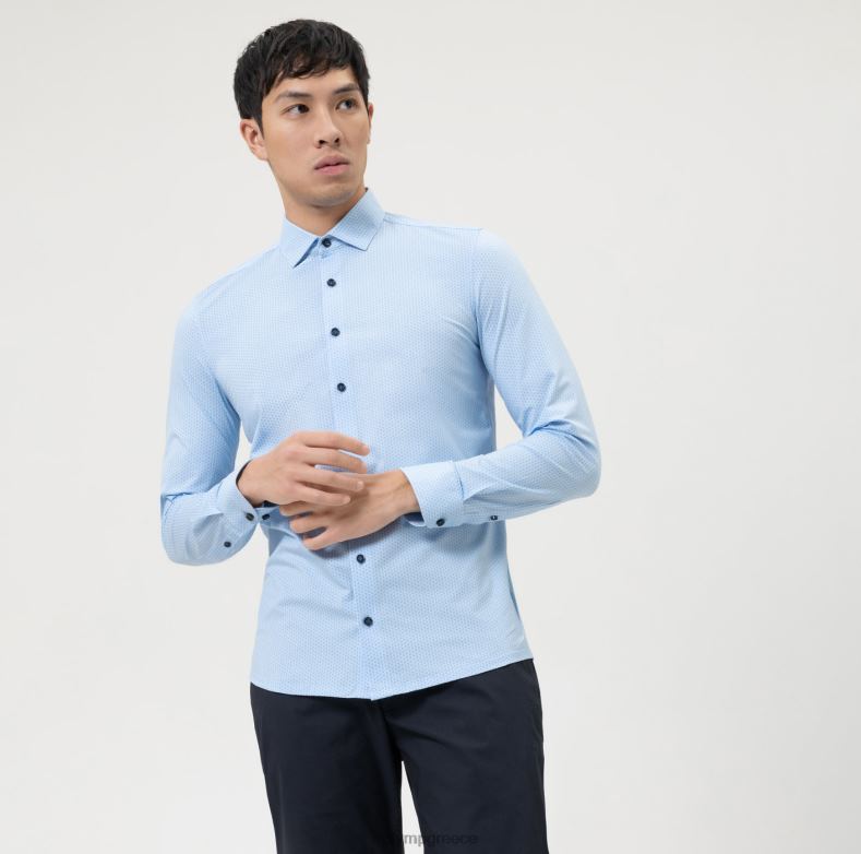 OLYMP Επίπεδο πέντε 24/έβδομη εφαρμογή, επαγγελματικό πουκάμισο, μοντέρνο kent, μπλέ H240R494 είδη ένδυσης