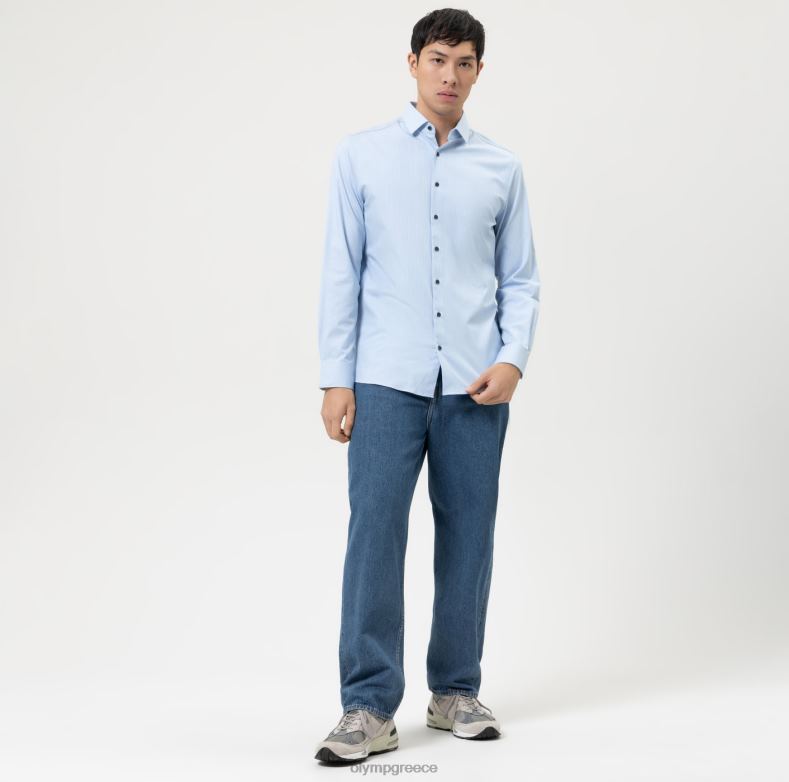 OLYMP Επίπεδο πέντε 24/έβδομη εφαρμογή, επαγγελματικό πουκάμισο, μοντέρνο kent, μπλέ H240R573 είδη ένδυσης