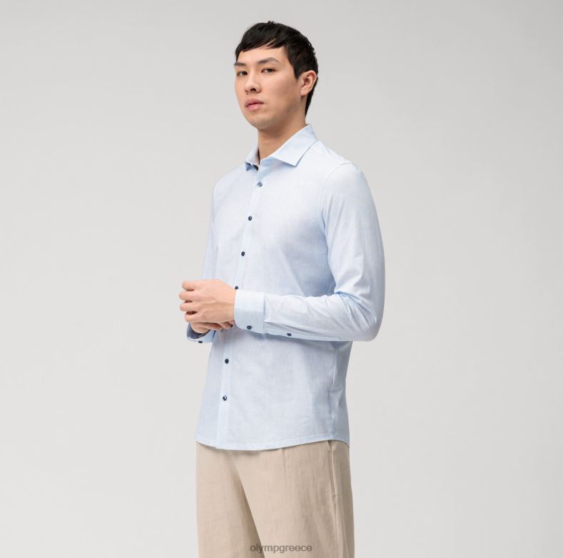 OLYMP Επίπεδο πέντε 24/έβδομη εφαρμογή, επαγγελματικό πουκάμισο, μοντέρνο kent, μπλέ H240R594 είδη ένδυσης