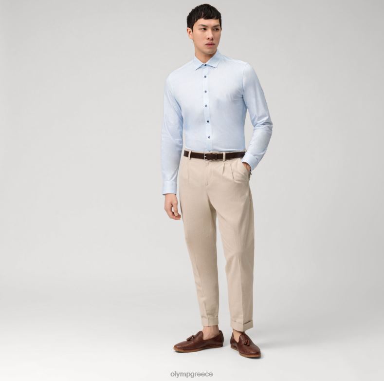 OLYMP Επίπεδο πέντε 24/έβδομη εφαρμογή, επαγγελματικό πουκάμισο, μοντέρνο kent, μπλέ H240R594 είδη ένδυσης