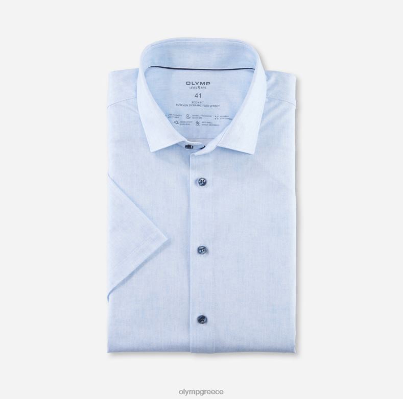 OLYMP Επίπεδο πέντε 24/έβδομη εφαρμογή, επαγγελματικό πουκάμισο, μοντέρνο kent, μπλέ H240R683 είδη ένδυσης