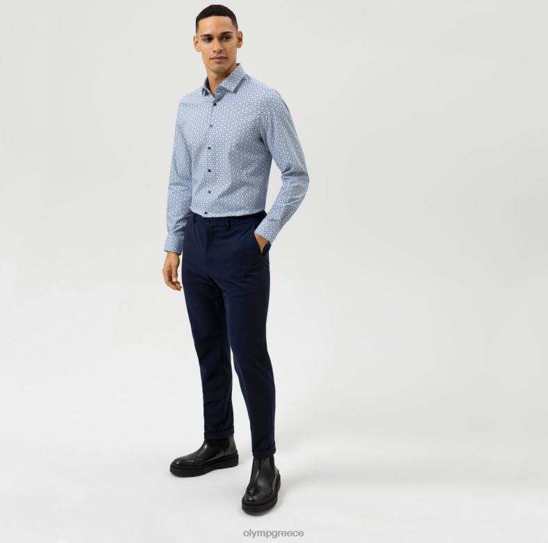 OLYMP Επίπεδο πέντε 24/έβδομη εφαρμογή, επαγγελματικό πουκάμισο, μοντέρνο kent, μπλέ H240R736 είδη ένδυσης