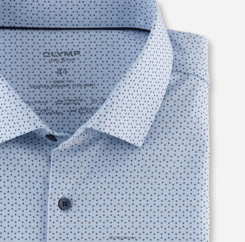 OLYMP Επίπεδο πέντε 24/έβδομη εφαρμογή, επαγγελματικό πουκάμισο, μοντέρνο kent, μπλέ H240R740 είδη ένδυσης