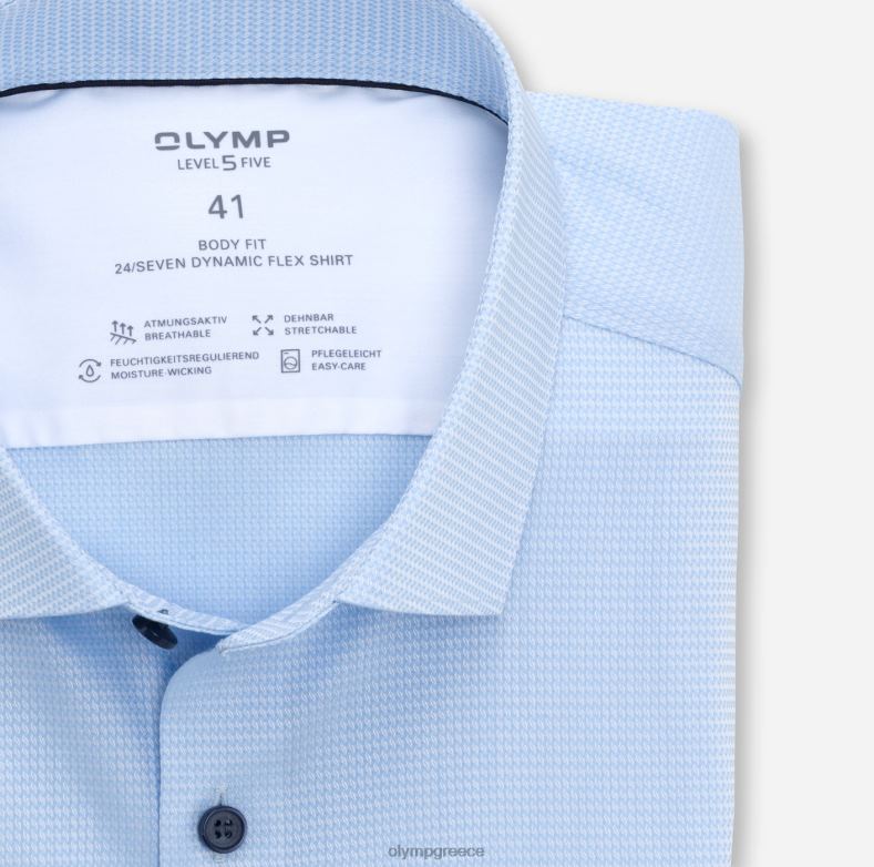OLYMP Επίπεδο πέντε 24/έβδομη εφαρμογή, επαγγελματικό πουκάμισο, μοντέρνο kent, μπλέ H240R806 είδη ένδυσης