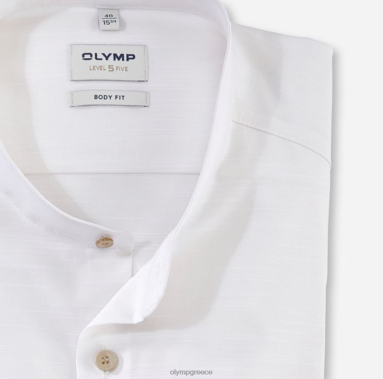 OLYMP Εφαρμογή σώματος πέντε επιπέδου, επαγγελματικό πουκάμισο, όρθιος γιακάς, ανοιχτό μπεζ H240R384 είδη ένδυσης