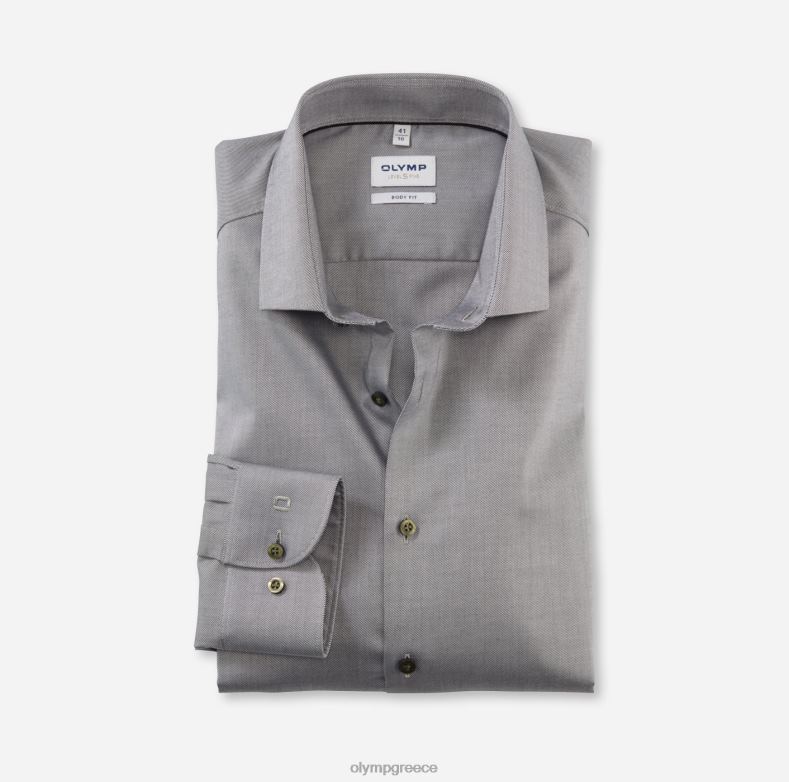 OLYMP Επίπεδο πέντε εφαρμογή σώματος, επαγγελματικό πουκάμισο, μοντέρνο κεντ, ελιά H240R488 είδη ένδυσης