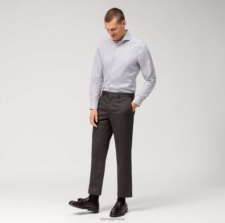 OLYMP Εφαρμογή σώματος πέντε επιπέδου, επαγγελματικό πουκάμισο, κομμένο, κοκκινωπό καφέ H240R522 είδη ένδυσης