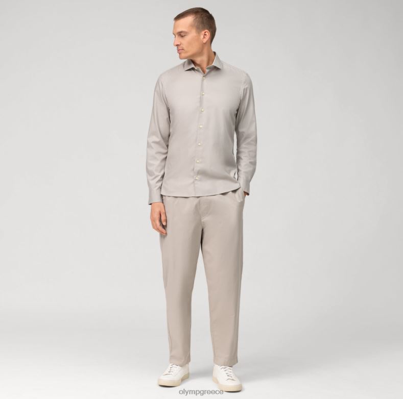 OLYMP Επίπεδο πέντε ένδυμα πλυμένο σώμα, επαγγελματικό πουκάμισο, κεντ, γκρι H240R530 είδη ένδυσης