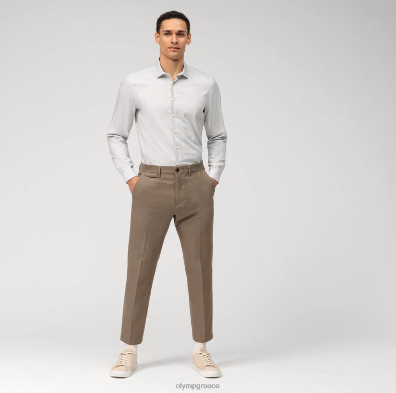 OLYMP Επίπεδο πέντε ένδυμα πλυμένο σώμα, επαγγελματικό πουκάμισο, κεντ, γκρι H240R568 είδη ένδυσης