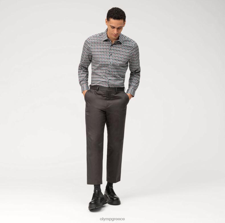 OLYMP Επίπεδο πέντε εφαρμογή σώματος, επαγγελματικό πουκάμισο, Νέα Υόρκη Κεντ, ελιά H240R583 είδη ένδυσης