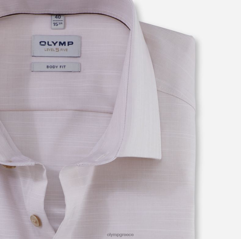 OLYMP Εφαρμογή σώματος πέντε επιπέδου, επαγγελματικό πουκάμισο, μοντέρνο κεντ, φυσικό H240R606 είδη ένδυσης