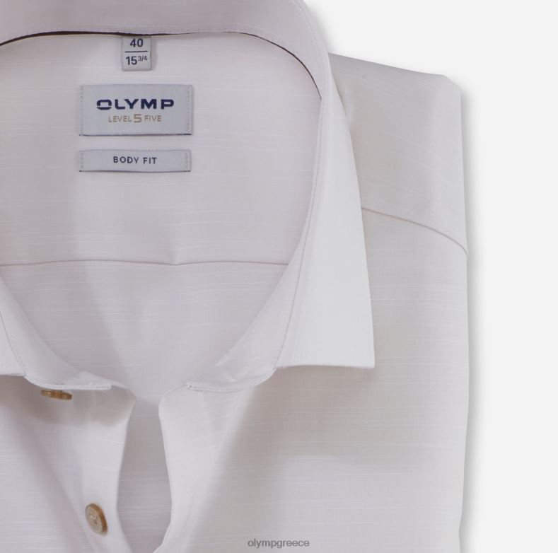 OLYMP Εφαρμογή σώματος πέντε επιπέδου, επαγγελματικό πουκάμισο, μοντέρνο κεντ, ανοιχτό μπεζ H240R694 είδη ένδυσης