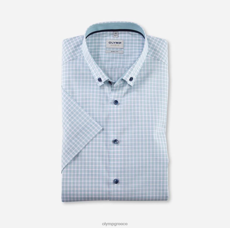 OLYMP Επίπεδο πέντε, επαγγελματικό πουκάμισο, με κουμπιά, σμαράγδι H240R704 είδη ένδυσης