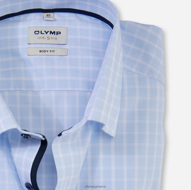 OLYMP Εφαρμογή στο σώμα πέντε επιπέδου, επαγγελματικό πουκάμισο, κάτω από τα κουμπιά, μπλε H240R757 είδη ένδυσης
