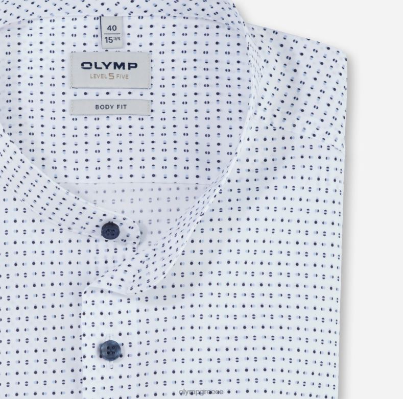 OLYMP Εφαρμογή σώματος πέντε επιπέδου, επαγγελματικό πουκάμισο, όρθιος γιακάς, μπλέ H240R761 είδη ένδυσης