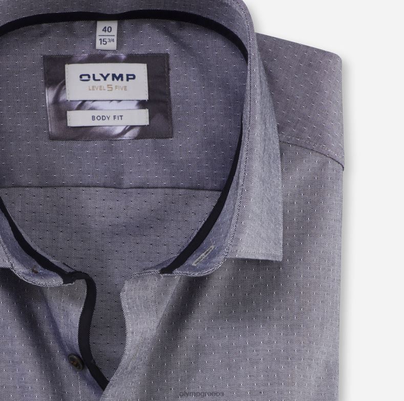 OLYMP Εφαρμογή σώματος πέντε επιπέδου, επαγγελματικό πουκάμισο, μοντέρνο κεντ, μαύρο H240R766 είδη ένδυσης