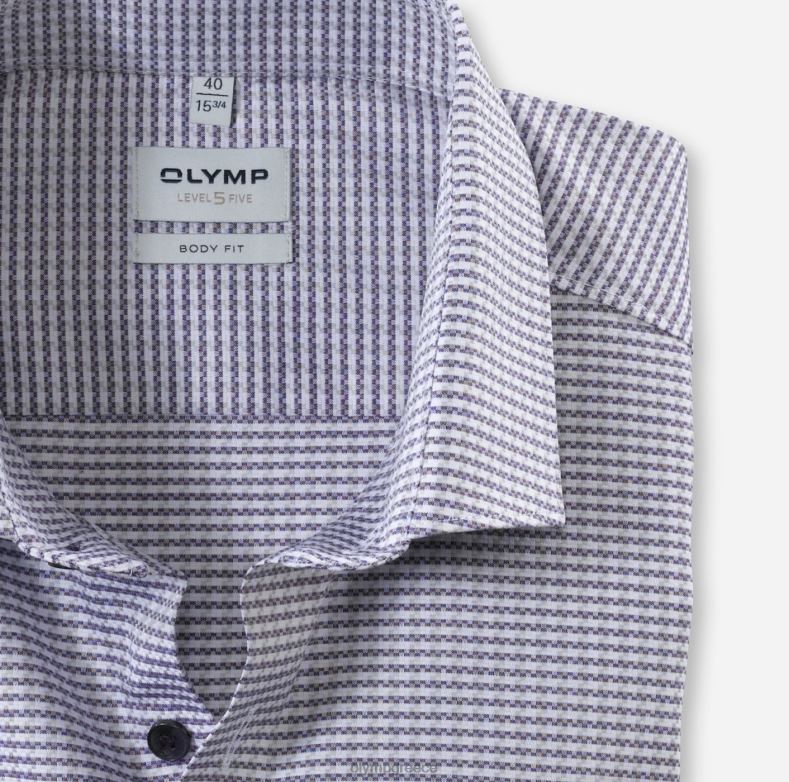 OLYMP Εφαρμογή σώματος πέντε επιπέδου, επαγγελματικό πουκάμισο, μοντέρνο κεντ, βιόλα H240R798 είδη ένδυσης