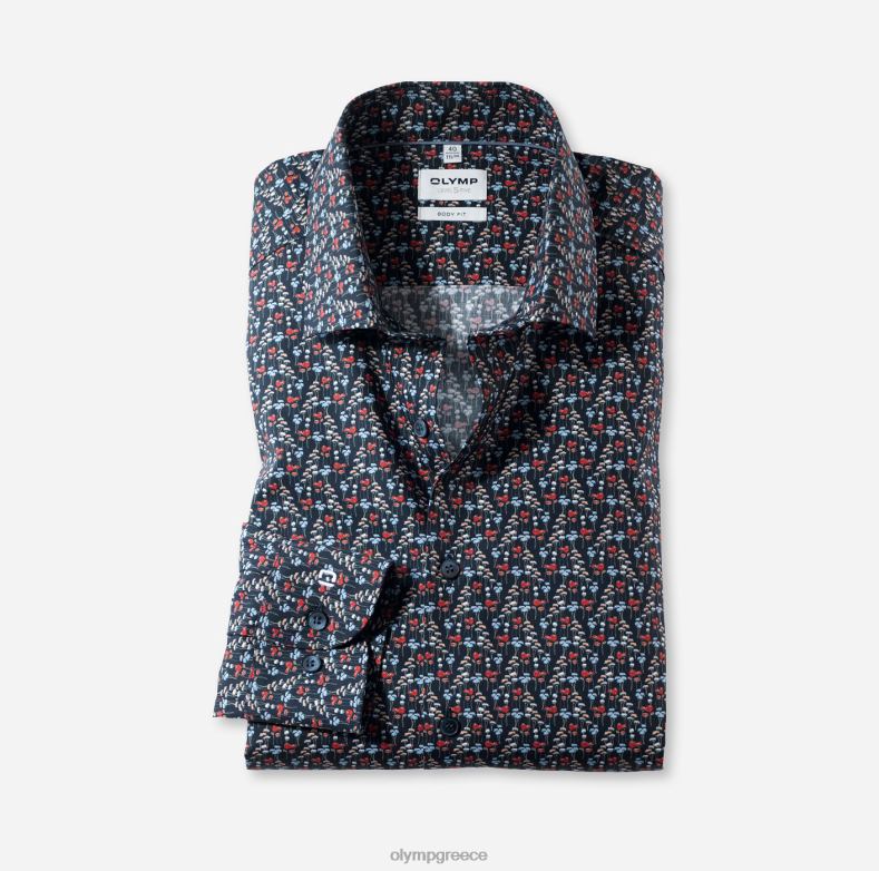 OLYMP Επίπεδο πέντε, επαγγελματικό πουκάμισο, μακρυμάνικο έξτρα μακρύ, μοντέρνο κεντ, κόκκινο H240R892 είδη ένδυσης