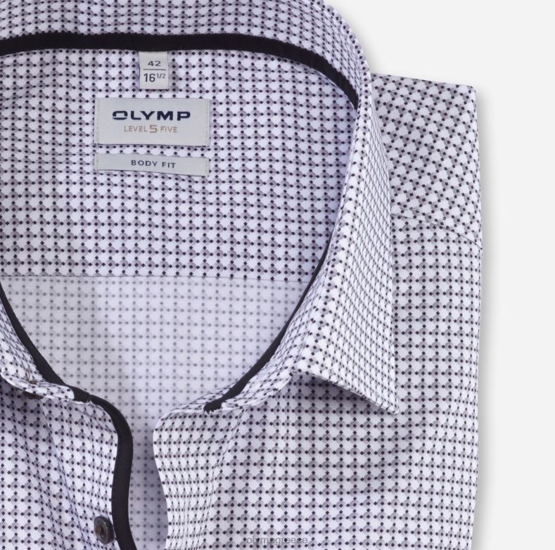 OLYMP Επίπεδο πέντε εφαρμογή σώματος, επαγγελματικό πουκάμισο, New York Kent, μαύρο H240R359 είδη ένδυσης