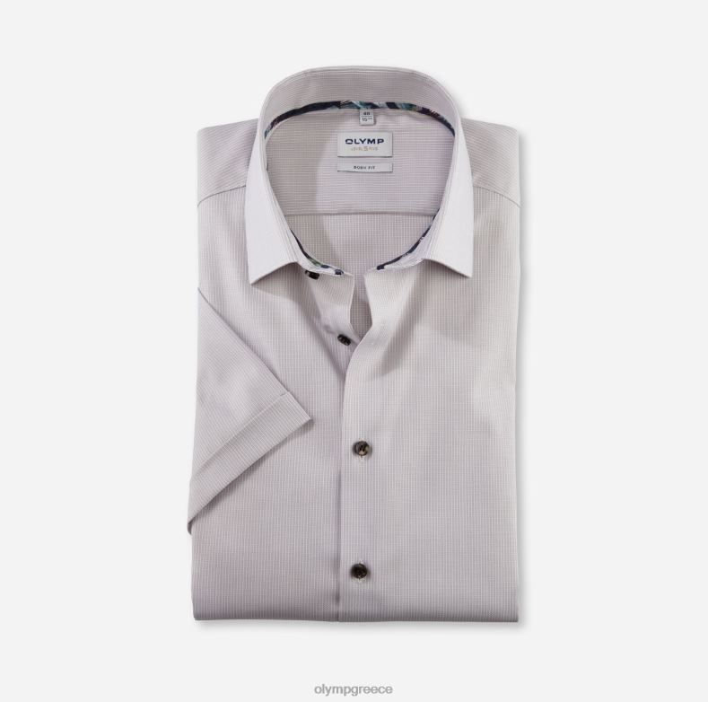 OLYMP Επίπεδο πέντε εφαρμογή σώματος, επαγγελματικό πουκάμισο, New York Kent, γκρι H240R373 είδη ένδυσης