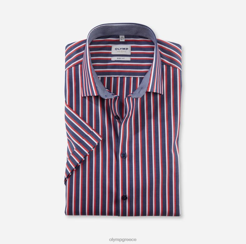 OLYMP Επίπεδο πέντε εφαρμογή σώματος, επαγγελματικό πουκάμισο, New York Kent, κόκκινο H240R661 είδη ένδυσης
