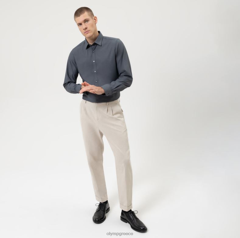 OLYMP Επίπεδο πέντε εφαρμογή σώματος, επαγγελματικό πουκάμισο, New York Kent, ανθρακί H240R847 είδη ένδυσης