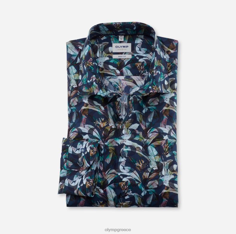 OLYMP Επίπεδο πέντε εφαρμογή σώματος, επαγγελματικό πουκάμισο, New York Kent, Marine H240R374 είδη ένδυσης