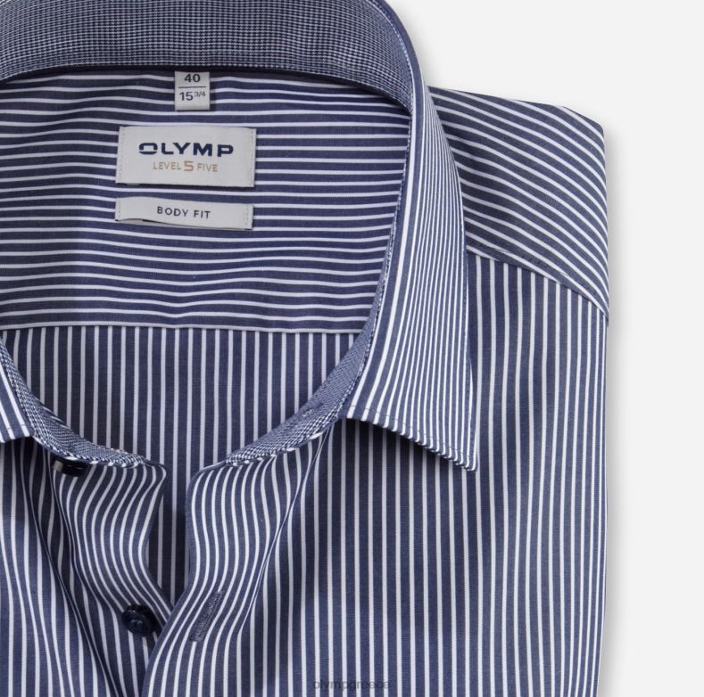 OLYMP Επίπεδο πέντε εφαρμογή σώματος, επαγγελματικό πουκάμισο, New York Kent, Marine H240R549 είδη ένδυσης