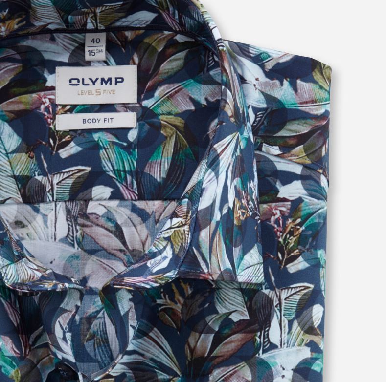 OLYMP Επίπεδο πέντε εφαρμογή σώματος, επαγγελματικό πουκάμισο, New York Kent, Marine H240R639 είδη ένδυσης