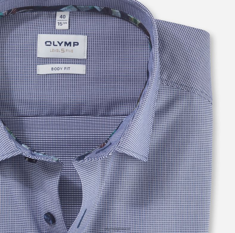 OLYMP Επίπεδο πέντε εφαρμογή σώματος, επαγγελματικό πουκάμισο, New York Kent, Marine H240R777 είδη ένδυσης