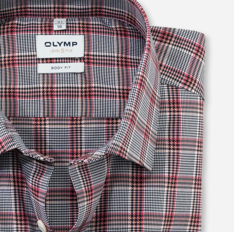 OLYMP Εφαρμογή σώματος πέντε επιπέδου, επαγγελματικό πουκάμισο, New York Kent, Rosewood H240R623 είδη ένδυσης