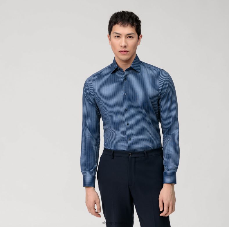 OLYMP Επίπεδο πέντε εφαρμογή σώματος, επαγγελματικό πουκάμισο, New York Kent, bleu H240R532 είδη ένδυσης