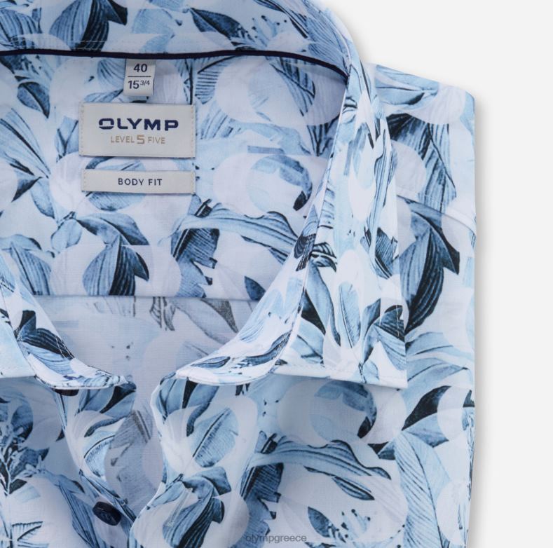 OLYMP Επίπεδο πέντε εφαρμογή σώματος, επαγγελματικό πουκάμισο, New York Kent, bleu H240R664 είδη ένδυσης