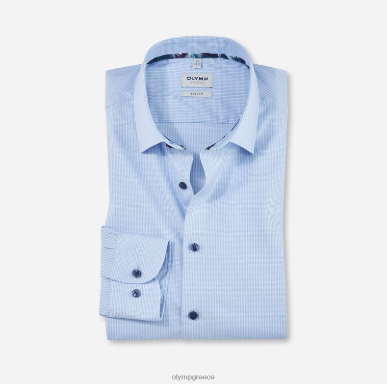 OLYMP Επίπεδο πέντε εφαρμογή σώματος, επαγγελματικό πουκάμισο, New York Kent, bleu H240R775 είδη ένδυσης