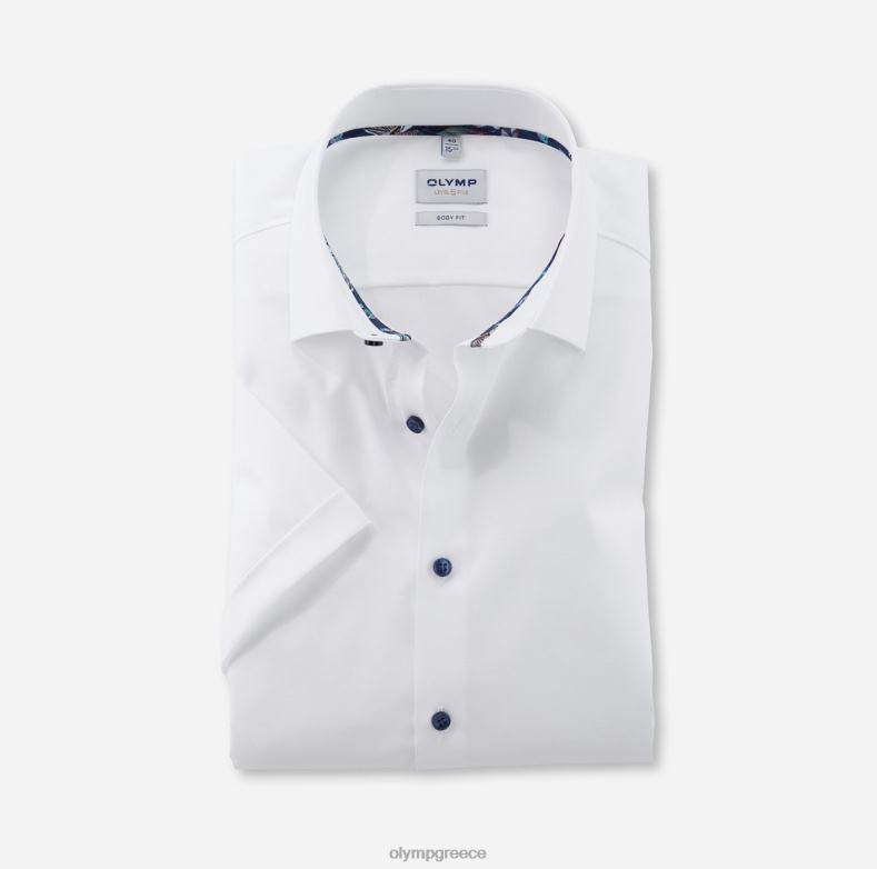 OLYMP Επίπεδο πέντε εφαρμογή σώματος, επαγγελματικό πουκάμισο, New york Kent, λευκό H240R345 είδη ένδυσης