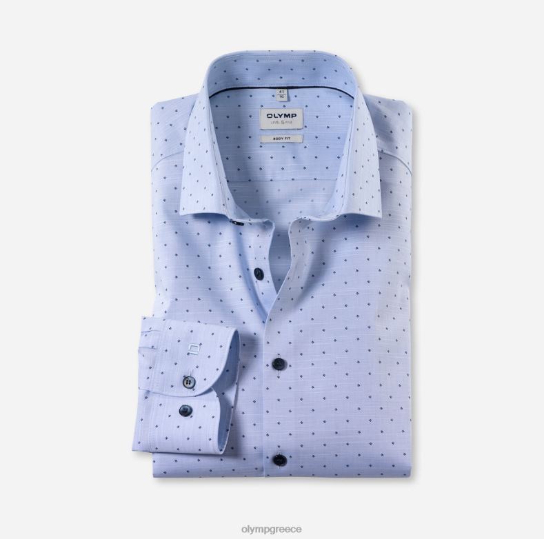 OLYMP Επίπεδο πέντε, επαγγελματικό πουκάμισο, μακρυμάνικο έξτρα μακρύ, μοντέρνο kent, μπλέ H240R897 είδη ένδυσης