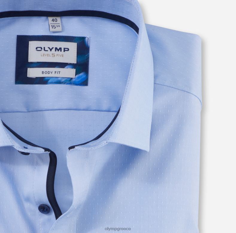 OLYMP Επίπεδο πέντε εφαρμογή σώματος, επαγγελματικό πουκάμισο, μοντέρνο kent, bleu H240R393 είδη ένδυσης