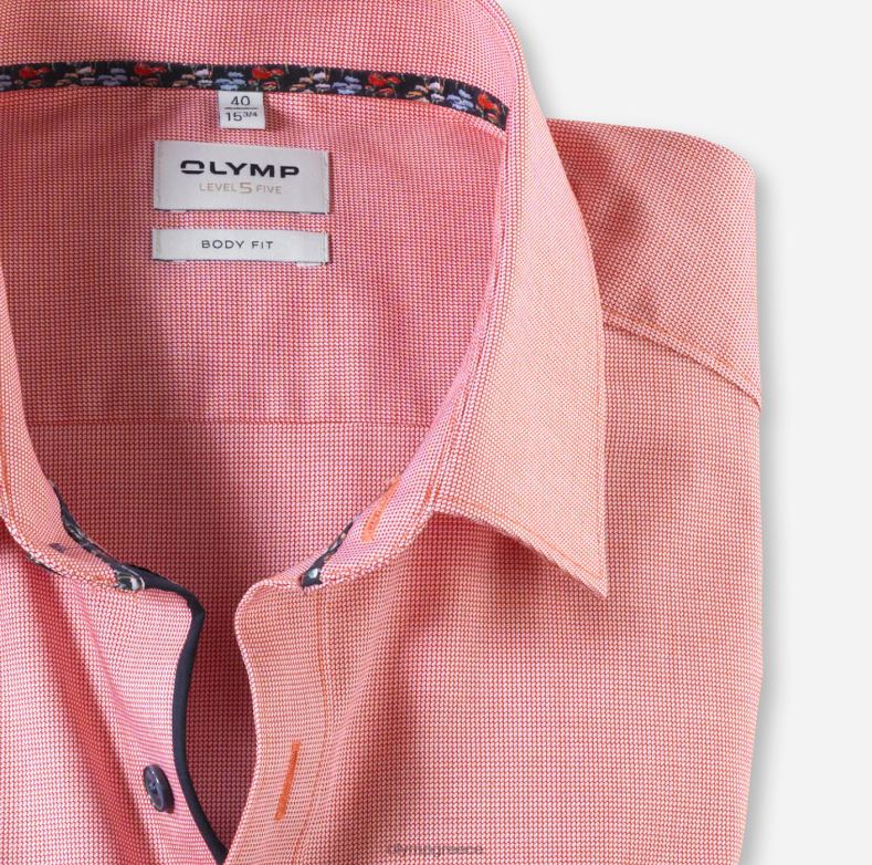 OLYMP Επίπεδο πέντε, επαγγελματικό πουκάμισο, μακρυμάνικο έξτρα μακρύ, new york kent, κόκκινο H240R908 είδη ένδυσης
